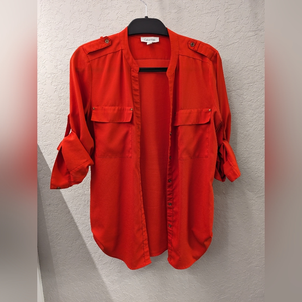Calvin Klein loose fitting blouse